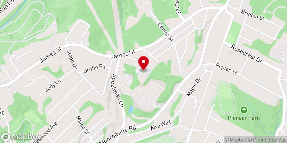 Map showing location of Hillcrest United Presbyterian