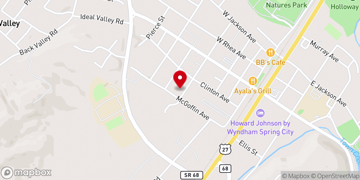 Map showing location of Community Fellowship Spring City