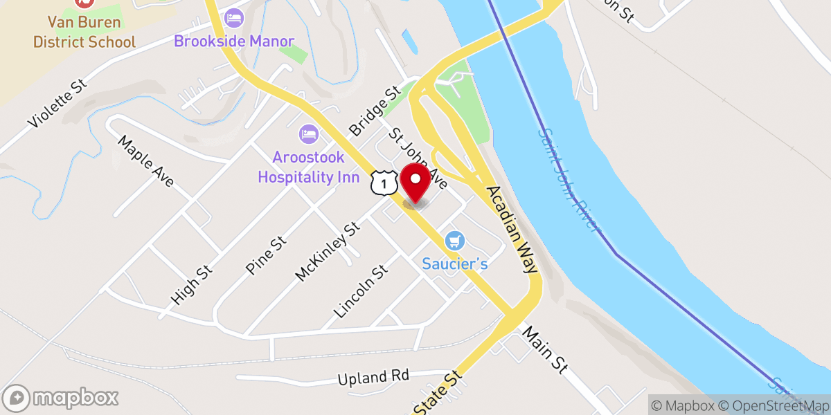 Map showing location of Saint Peter Chanel Food Pantry