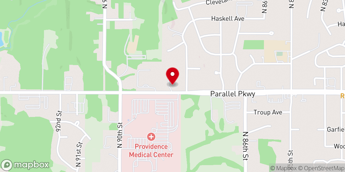 Map showing location of Gospel Light Baptist Church
