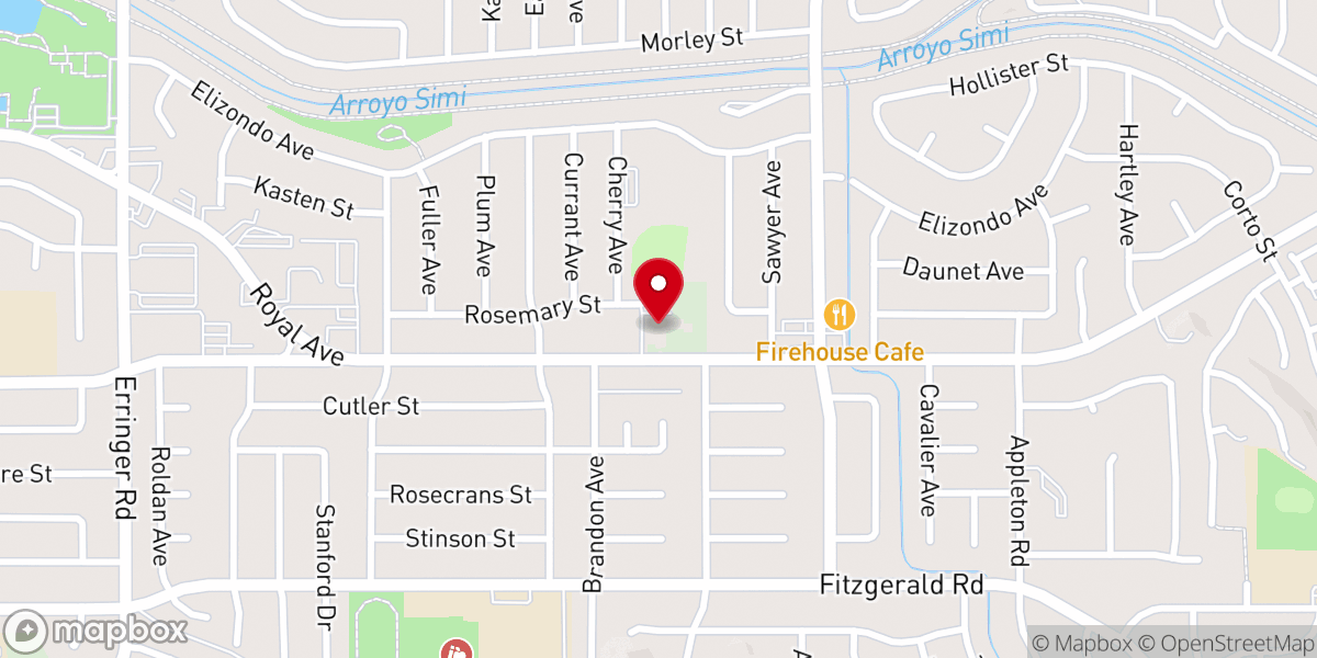 Map showing location of Centerpoint Church