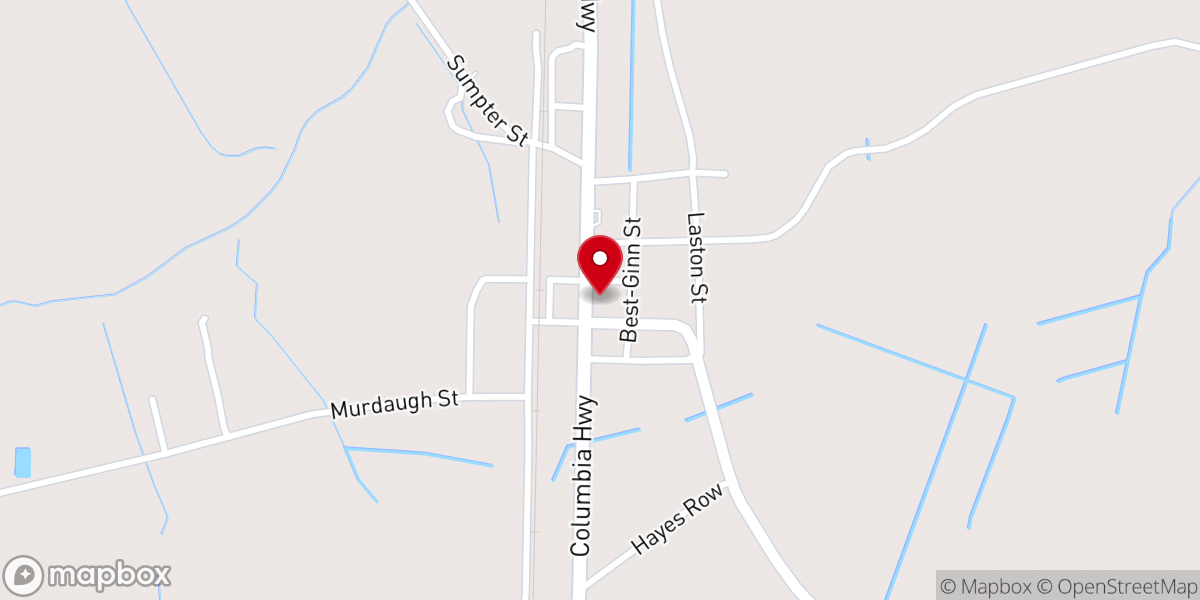 Map showing location of Gifford Town Hall