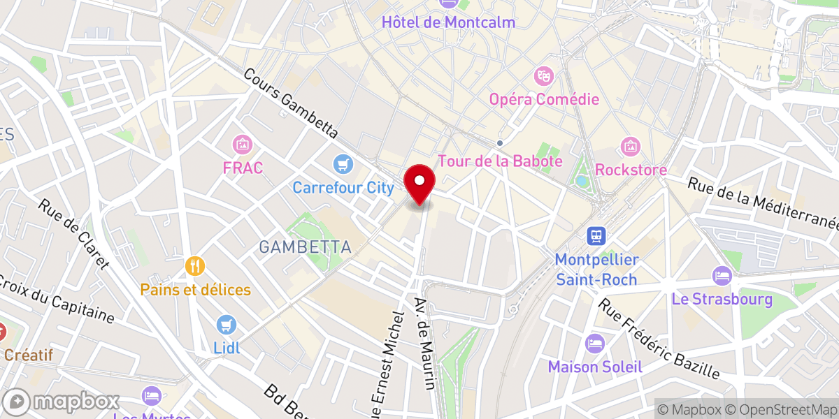 Map showing location of Adoration perpétuelle