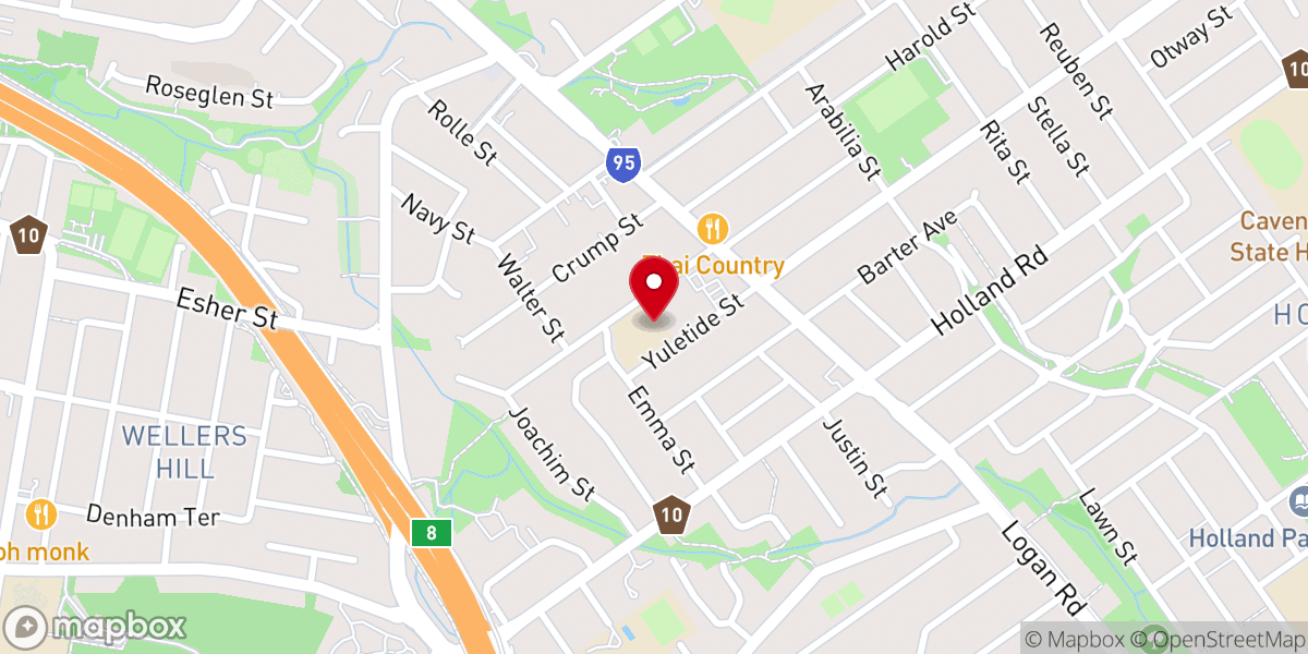 Map showing location of MT Gravatt Catholic Parish