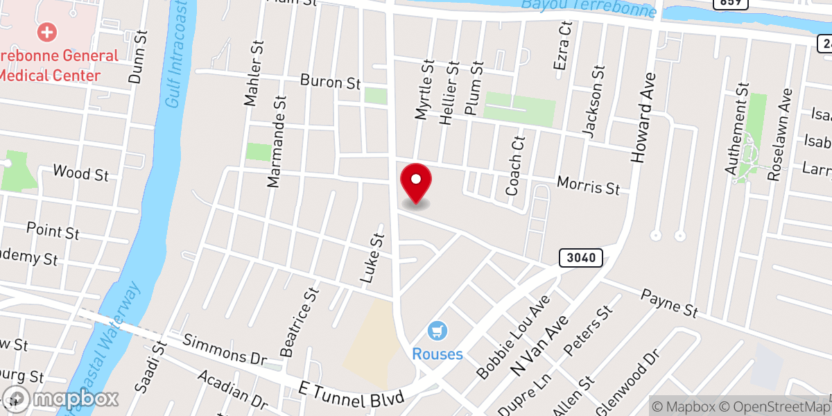 Map showing location of Hope Community Church