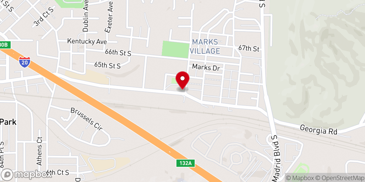 Map showing location of Holy Rosary Food Pantry - Food Distribution Center