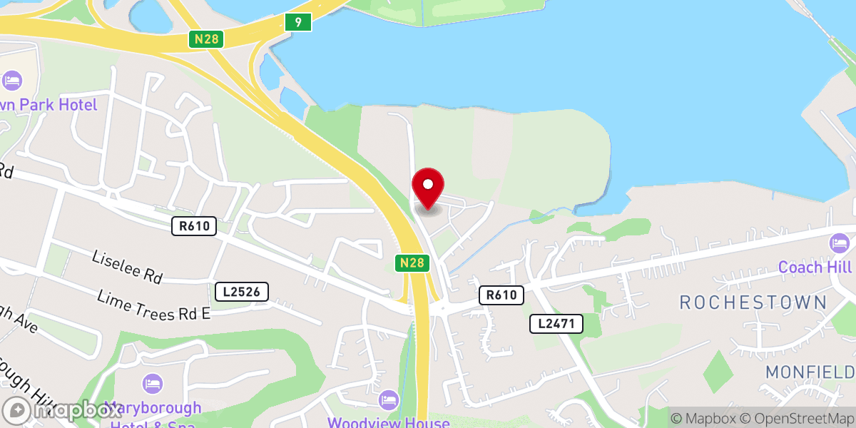 Map showing location of St Patricks Church