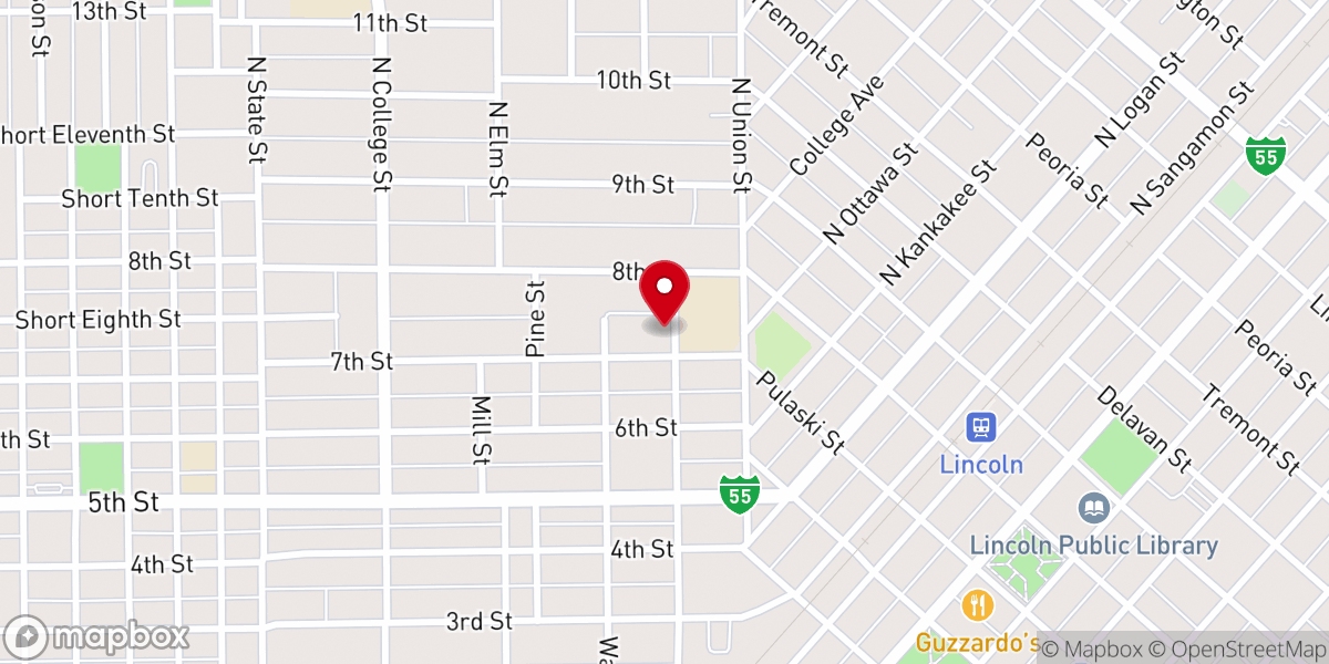 Map showing location of St John United Church
