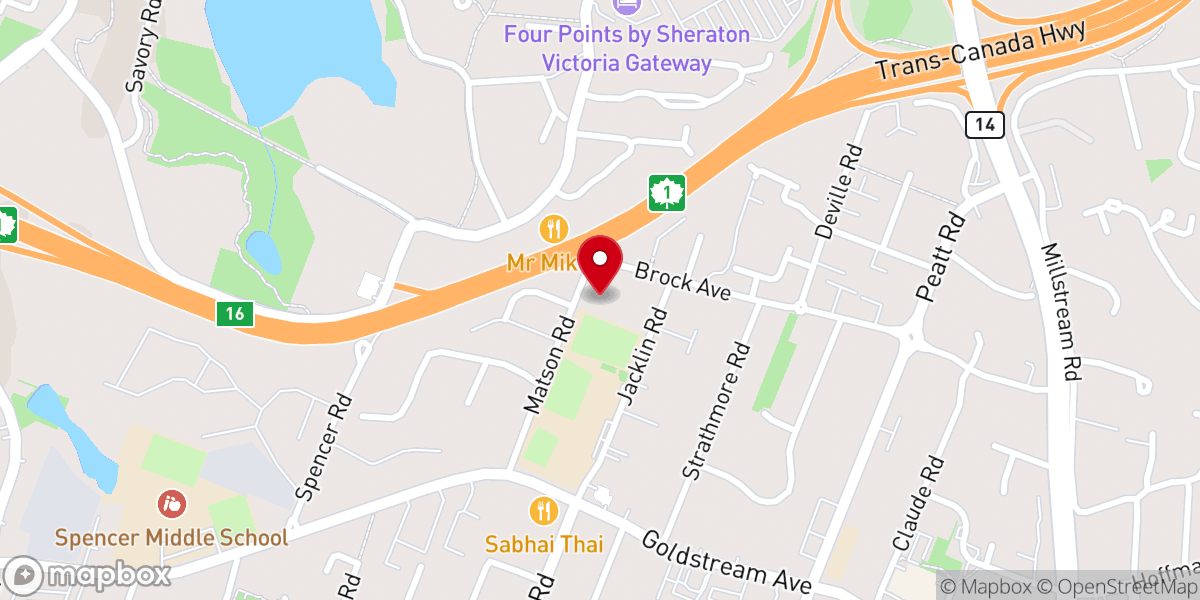 Map showing location of Grace Baptist Church Of Victoria
