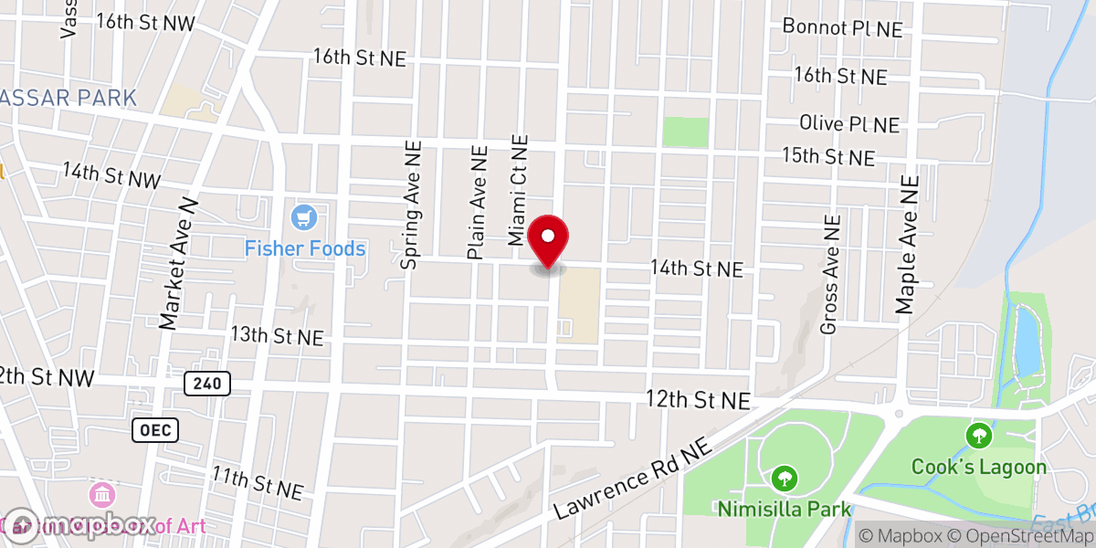 Map showing location of City Hope United Methodist Church
