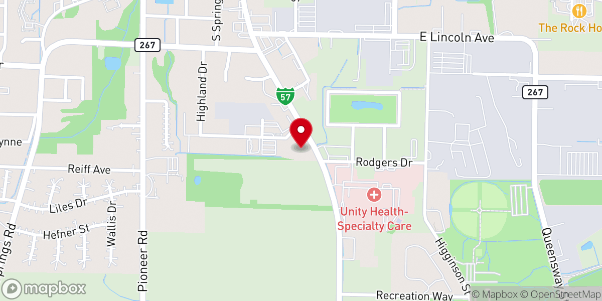 Map showing location of Searcy Church of God