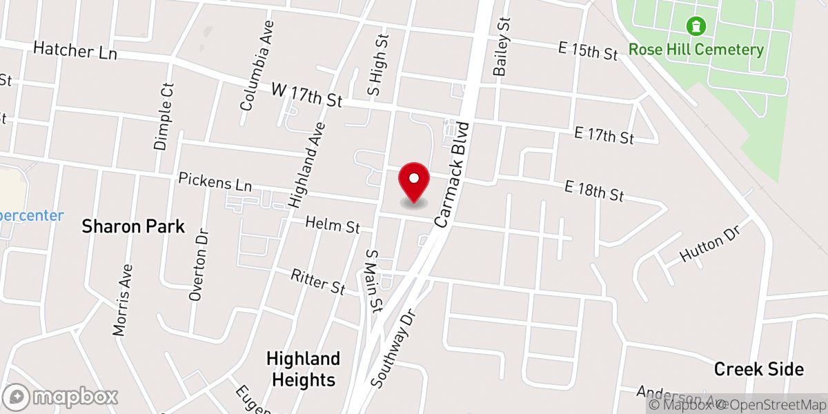 Map showing location of Wayman Chapel AME Church