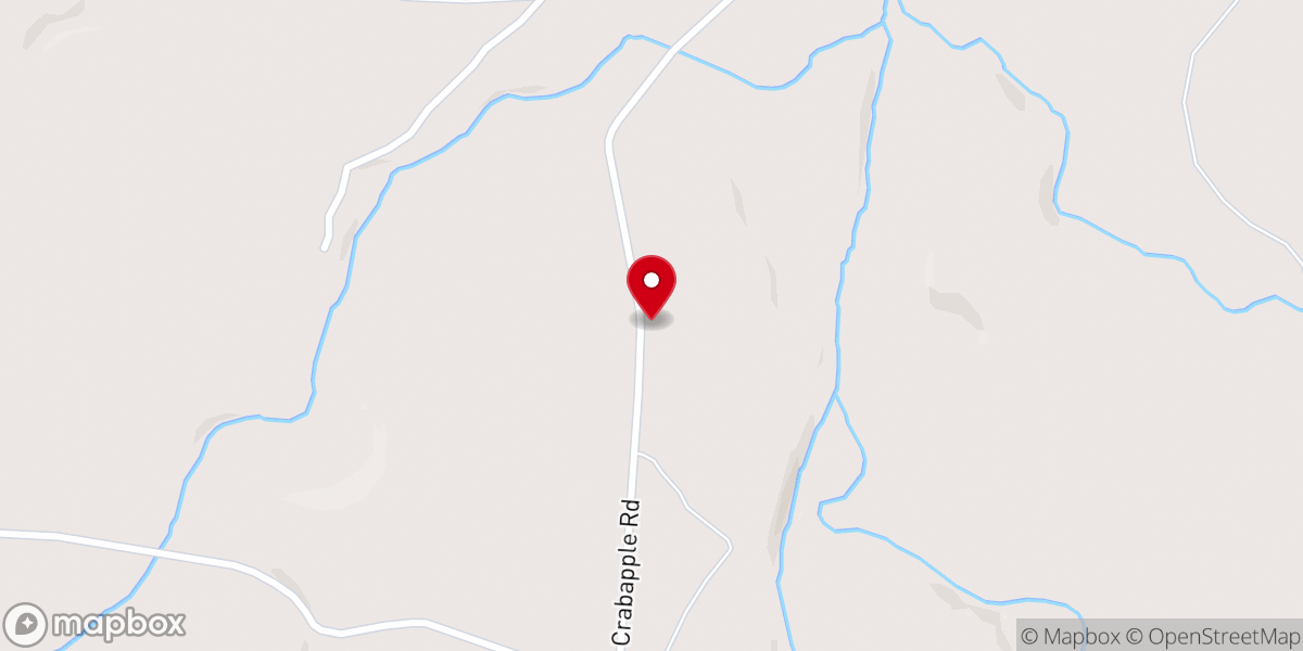 Map showing location of Convergence at Crabapple Creek