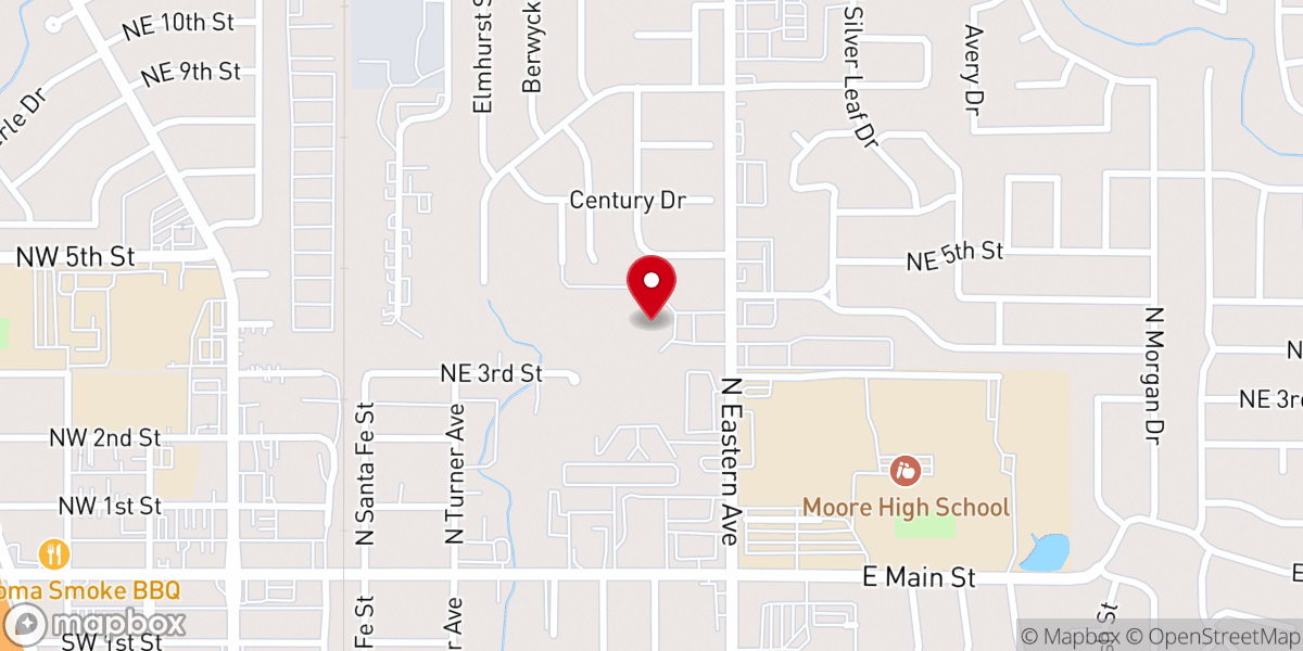 Map showing location of Fresh Start Community Church