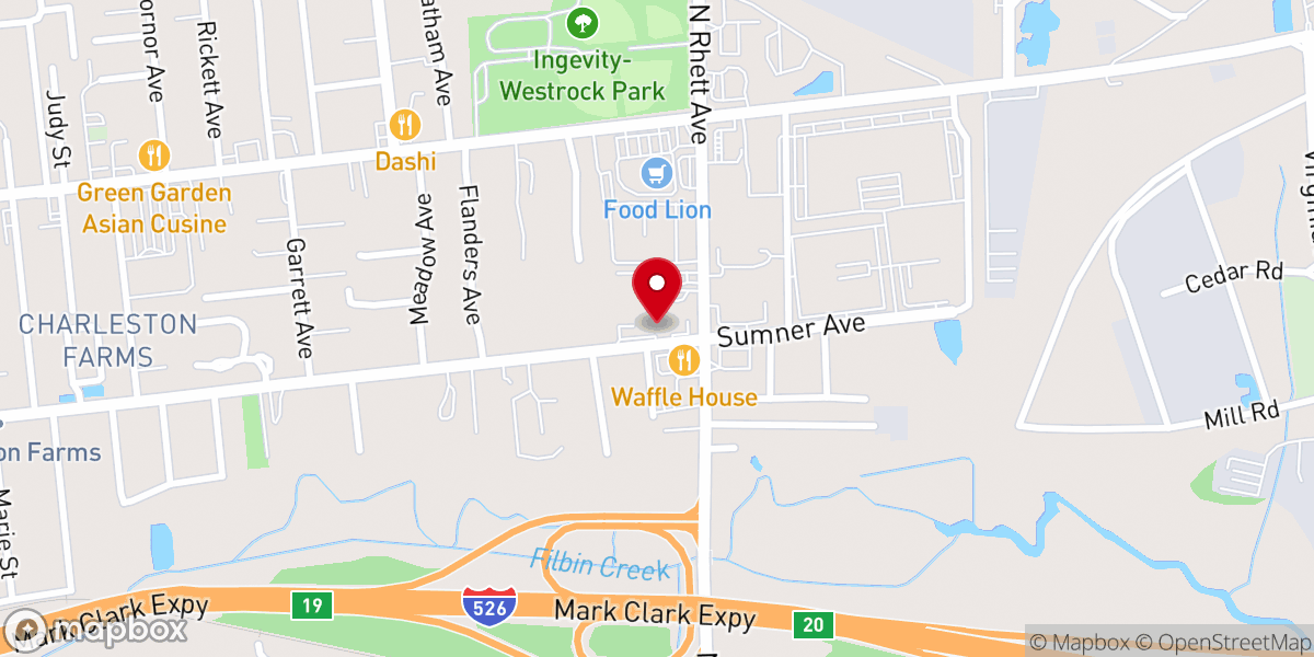 Map showing location of Seacoast Dream Center - Food Distribution Center