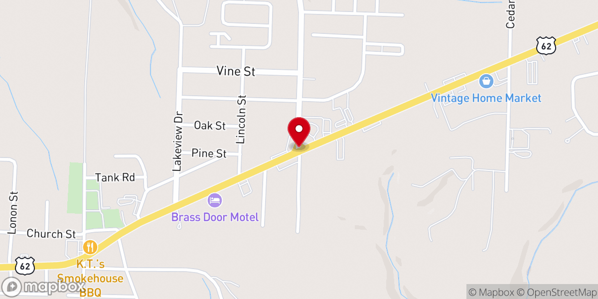 Map showing location of Gassville