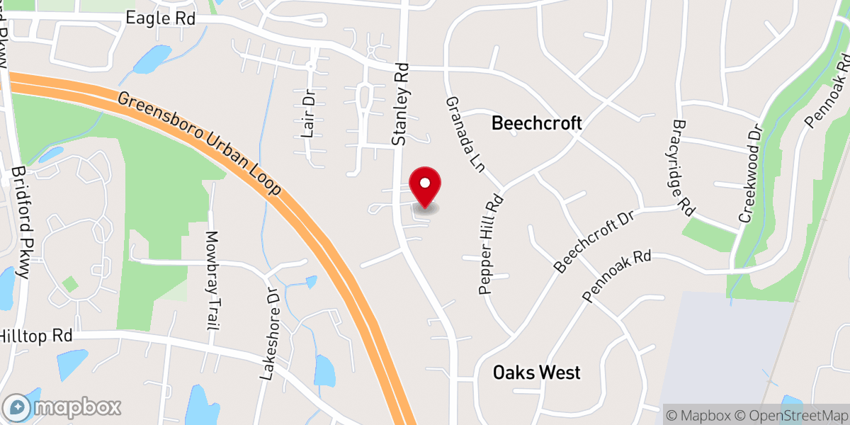 Map showing location of Grace Life Church