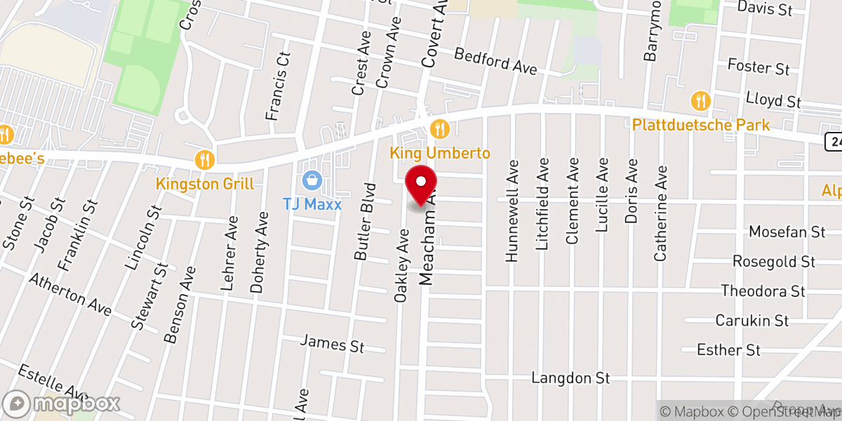 Map showing location of RCCG Glory Tabernacle International