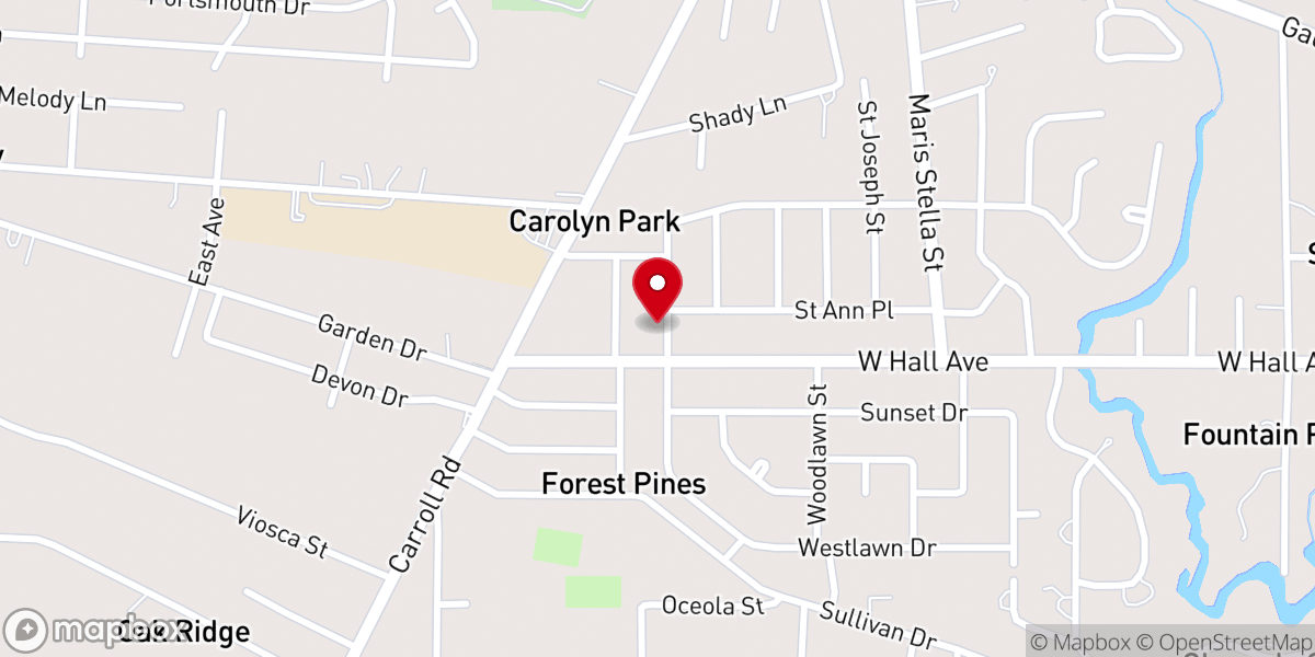 Map showing location of Christian Science Society