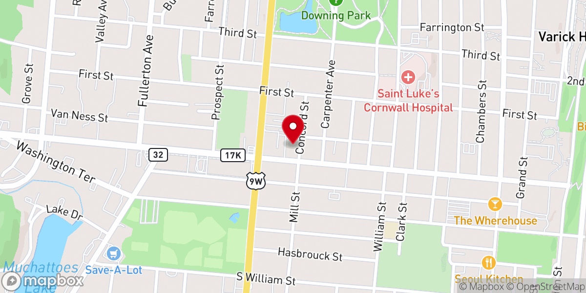 Map showing location of Catholic Charities Community Services
