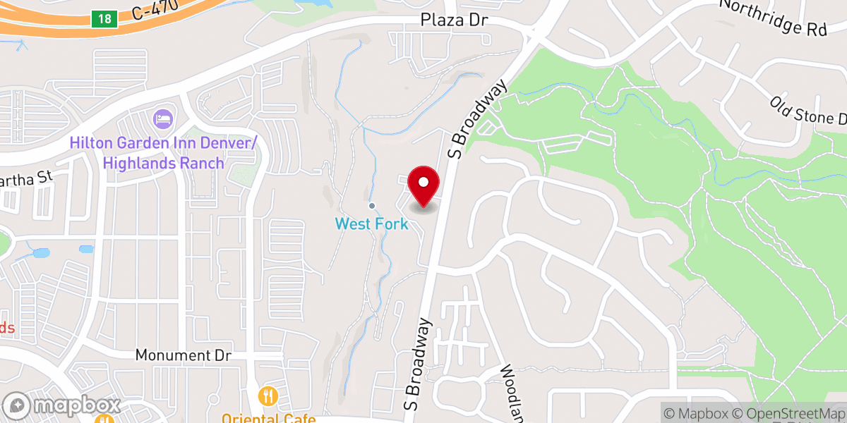 Map showing location of Christ Lutheran Church