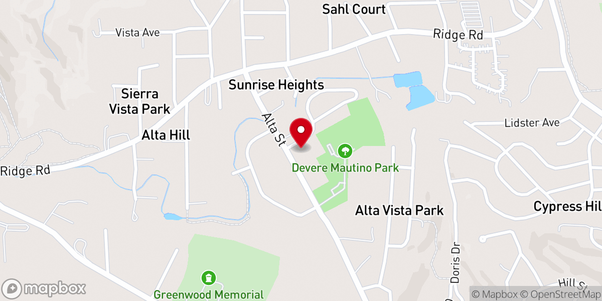 Map showing location of The Salvation Army Church
