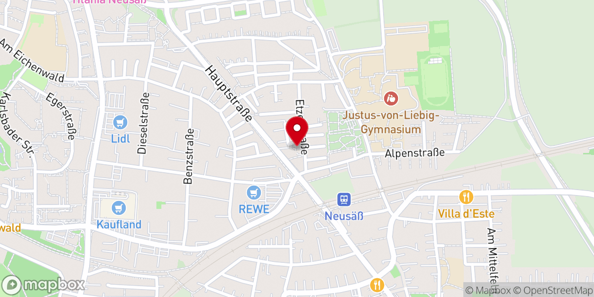 Map showing location of Emmauskirche - Evangelisch-Lutherische Kirchengemeinde Neusäß