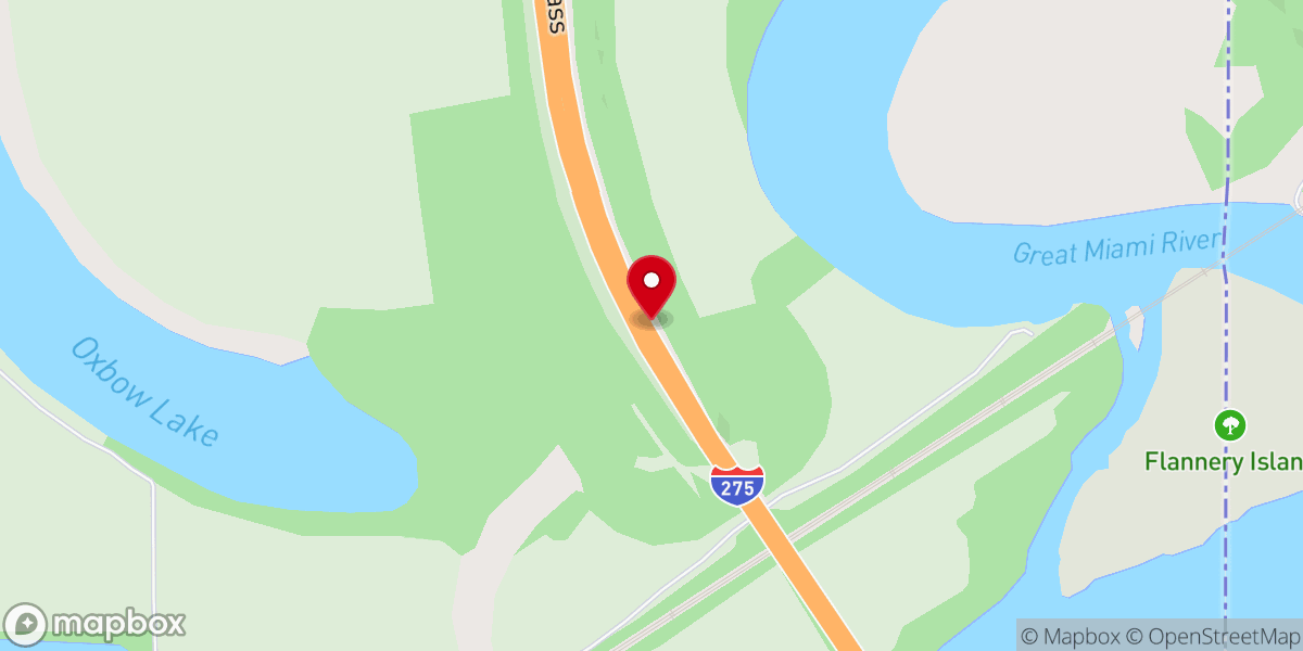 Map showing location of Welcome To Indiana Sign
