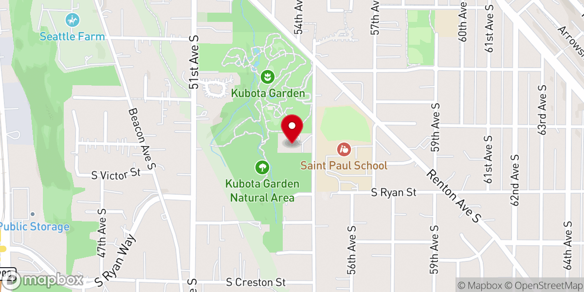 Map showing location of Fountain of Life Church Seattle