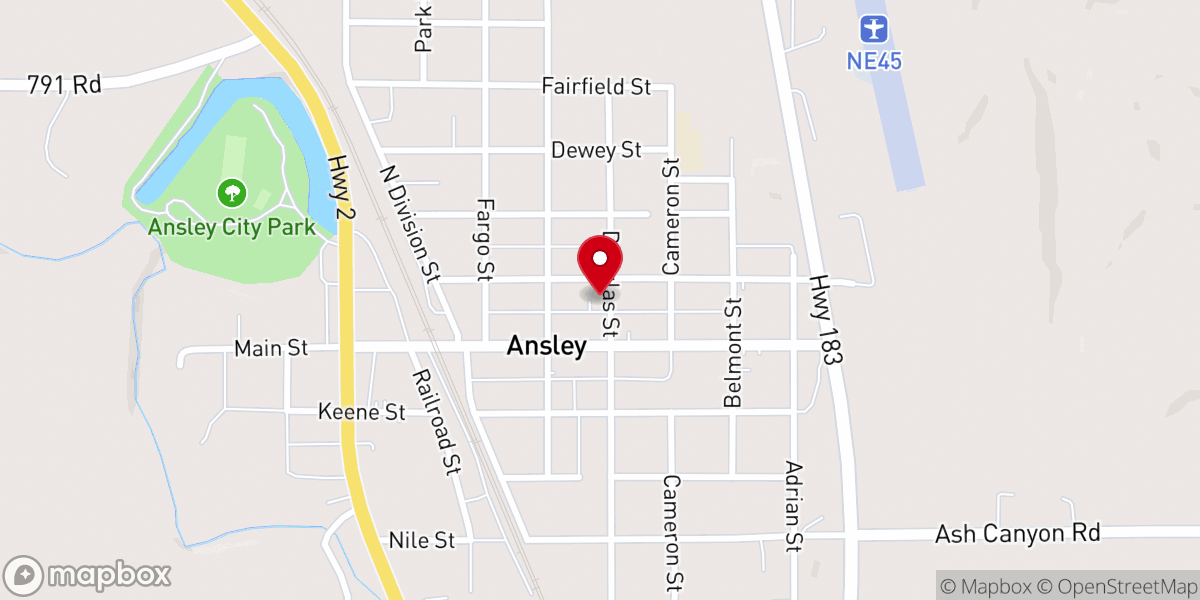 Map showing location of Christian Church