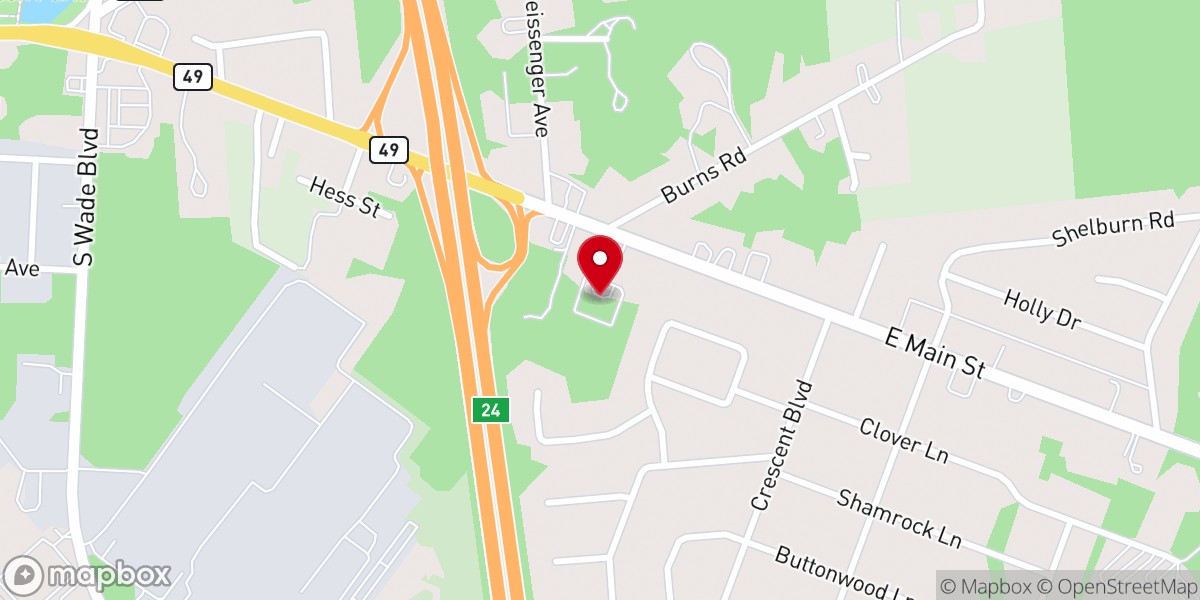 Map showing location of Calhoun Ronald