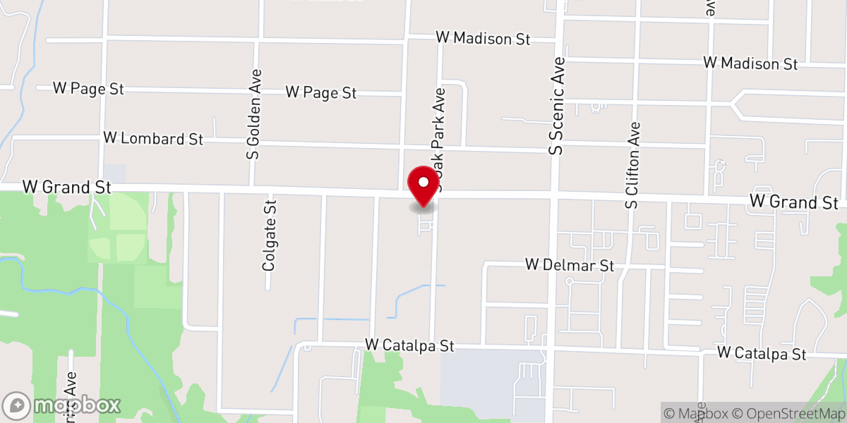 Map showing location of Eda Grand Oak Baptist Mission Center