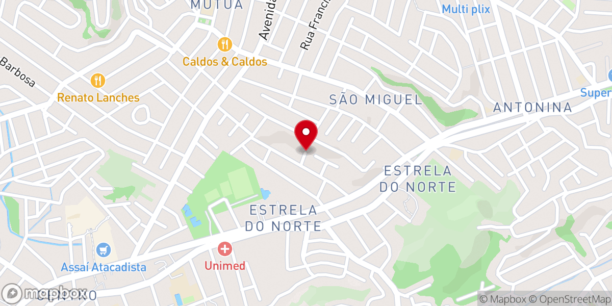 Map showing location of Igreja Deus Tem Mais