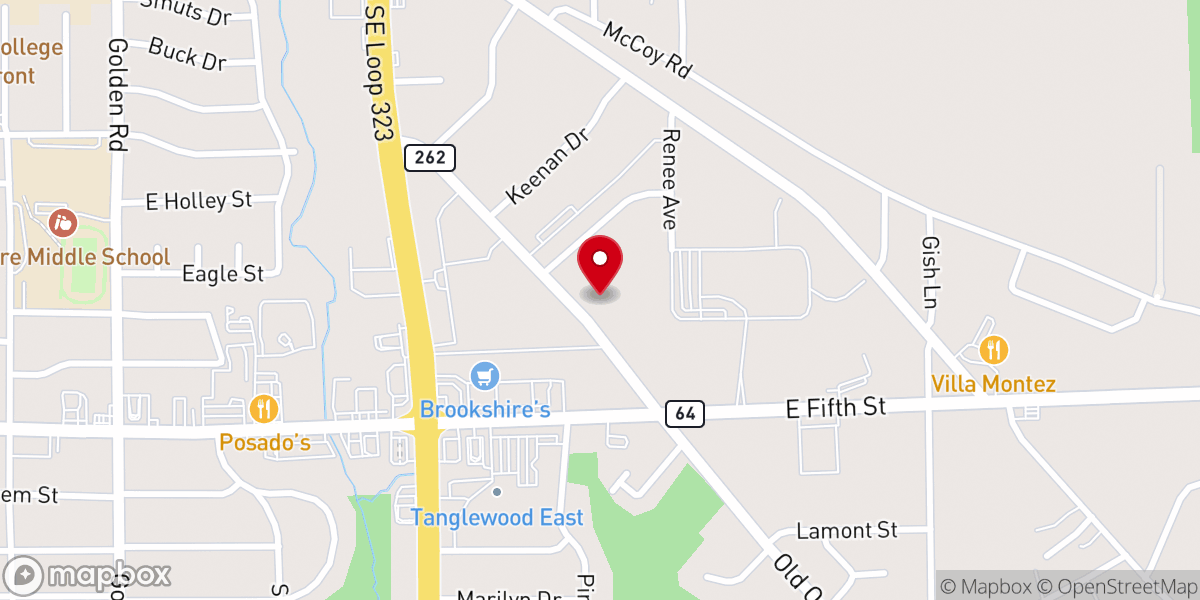 Map showing location of ChristWay Baptist Church
