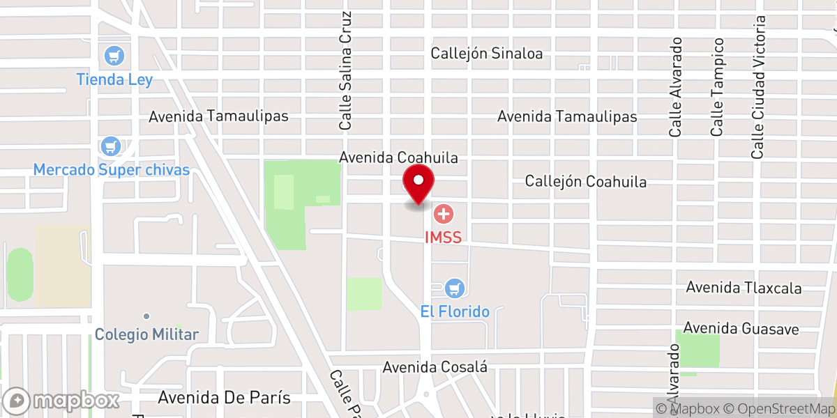 Map showing location of IGLESIA EVANGELICA LUTERANA SAN JUAN