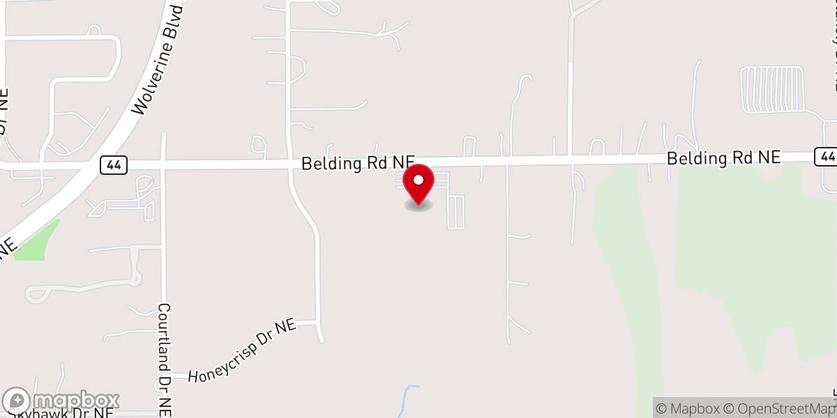 Map showing location of Bella Vista Church