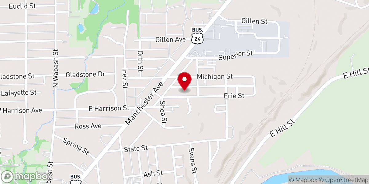 Map showing location of United Pentecostal Church