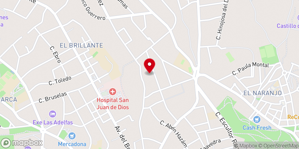 Map showing location of Monasterio del Sagrado Corazón de Jesús