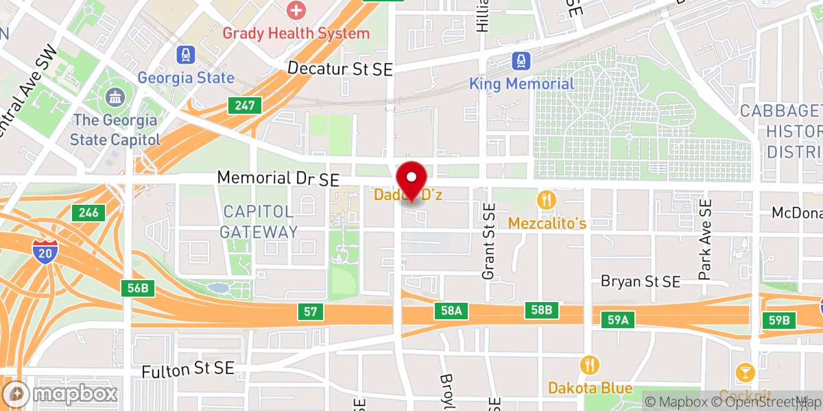 Map showing location of Church of Life