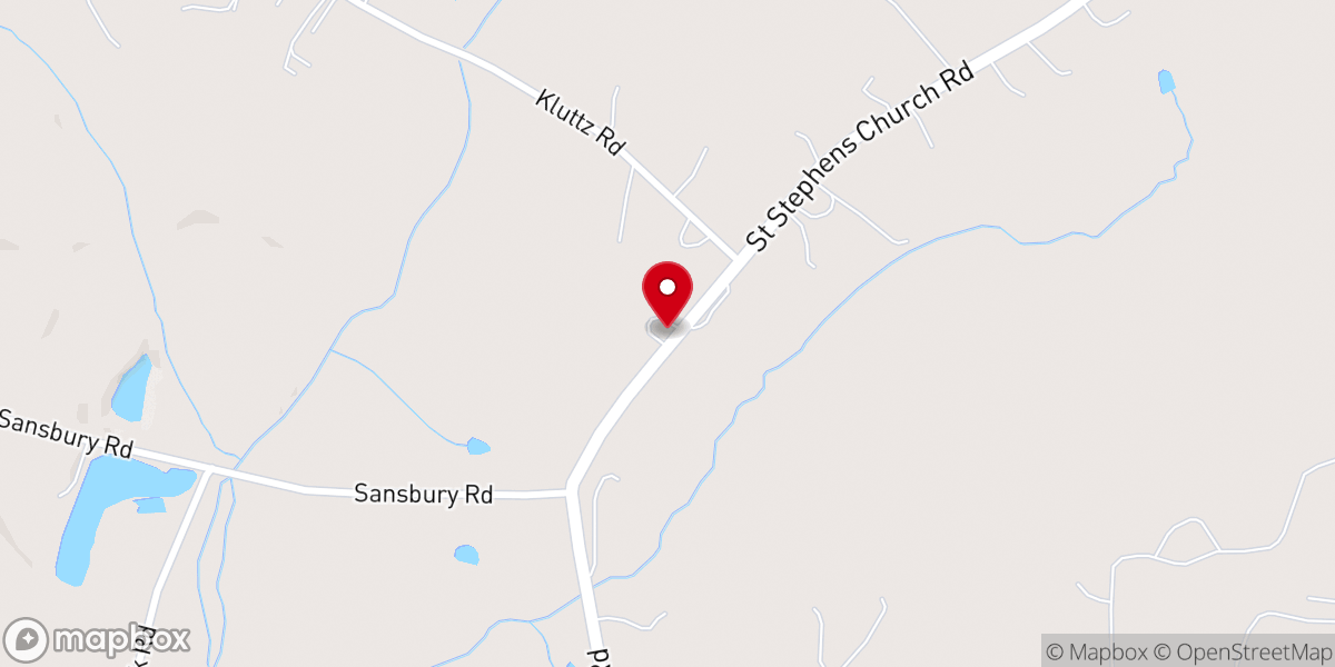 Map showing location of St. Stephen's Lutheran Church (ELCA)