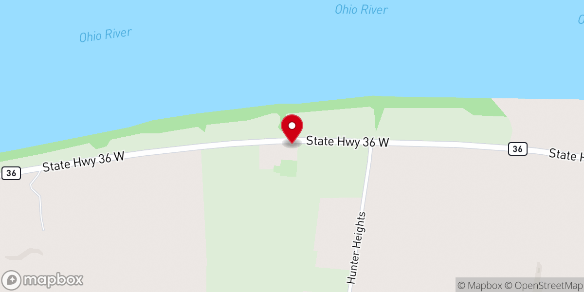 Map showing location of St Peter Lutheran Church