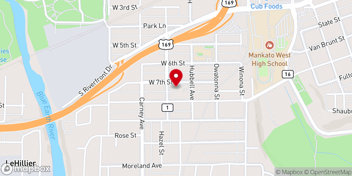 Map showing location of St Joseph the Worker Catholic Church