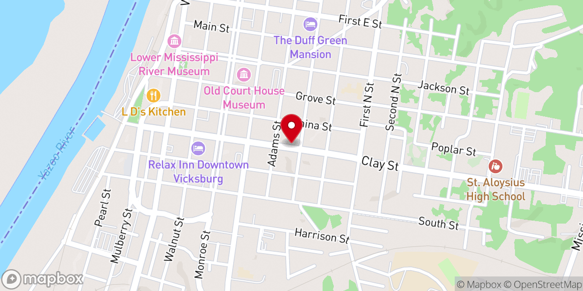 Map showing location of Mount Heroden Baptist Church