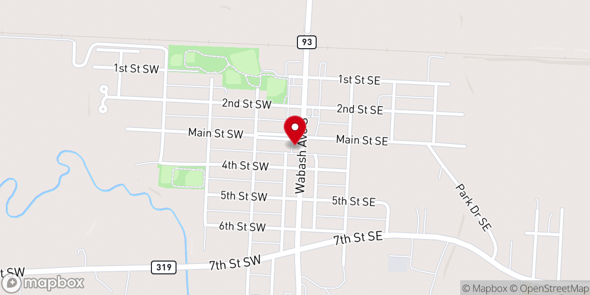 Map showing location of Freedom Baptist Fellowship