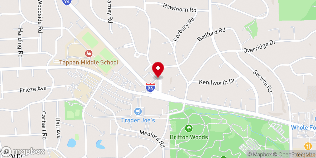 Map showing location of Ann Arbor Assembly of God