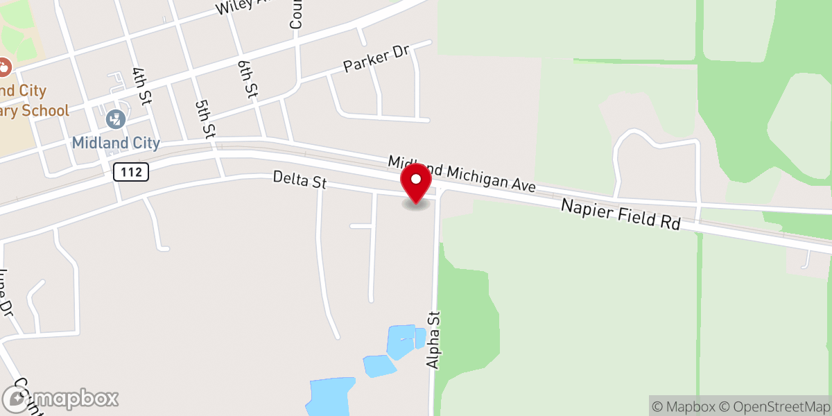 Map showing location of Union Primitive Baptist Church