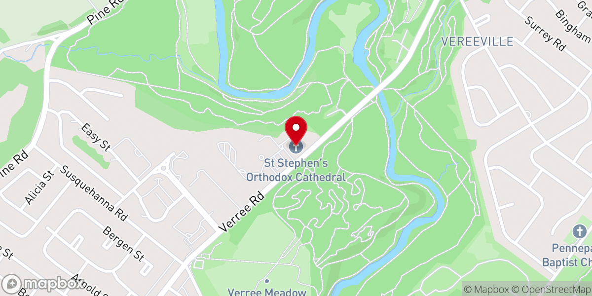 Map showing location of St. Stephen Orthodox Cathedral