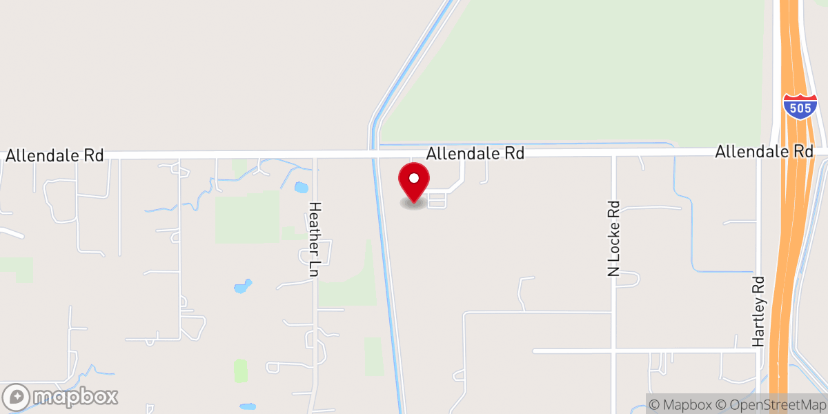 Map showing location of Vacaville Seventh-day Adventist Church