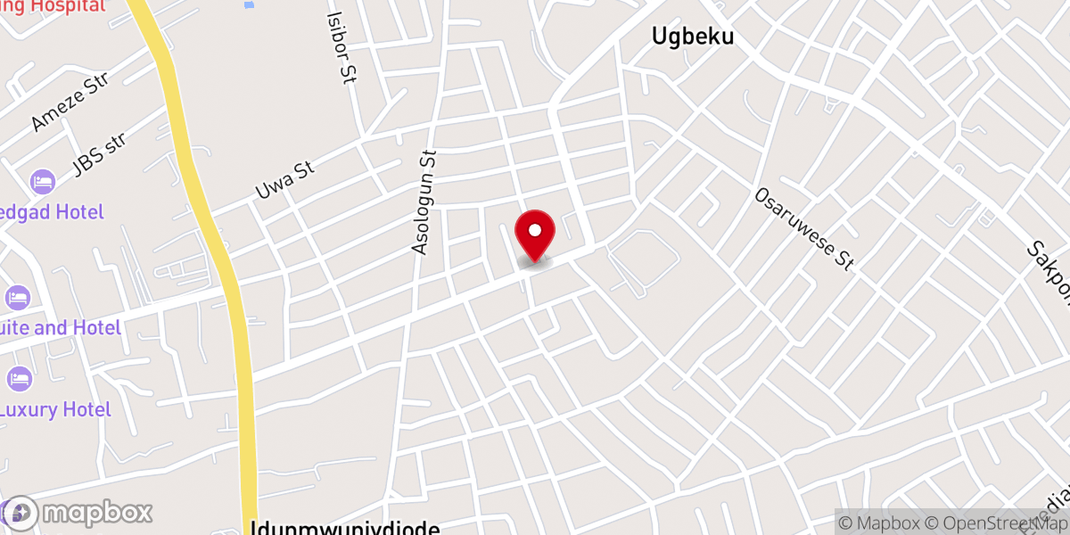 Map showing location of Saint Marks Anglican Church