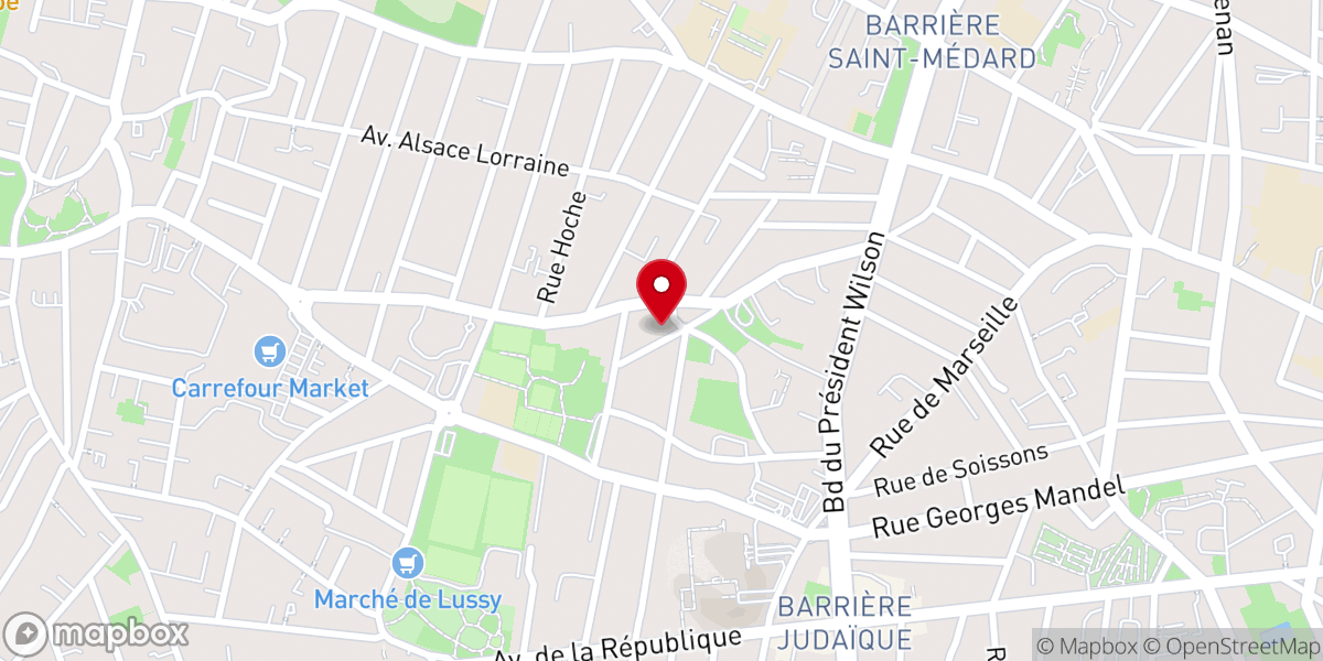 Map showing location of Église Notre-Dame-de-Salut de Bordeaux